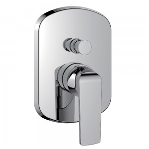 Flova FNSHVODIV Fusion Concealed 2-Outlet Manual Shower Mixer Chrome