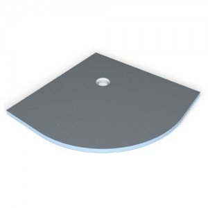 Wedi 073736576 Fundo Borgo Shower Floor Element Quadrant (Corner Drain) 1000x1000mm (550mm radius) (Floor Element Only)