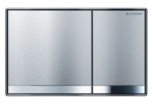 Geberit Sigma60 Flush Plate - Brushed Chrome [115640GH1]