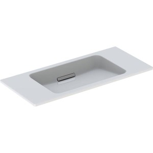 Geberit 500390012 Geberit ONE 900mm Floating Design Washbasin White/Bright Brushed Chrome (Overflow NOT Included)