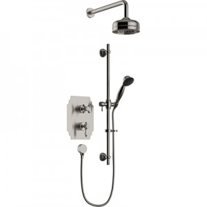 Heritage Glastonbury Recessed Shower with Premium Fixed Head & Riser