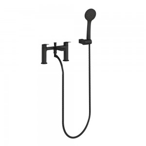 Britton GRE113MB Greenwich Bath Shower Mixer with hose and handset Matt Black