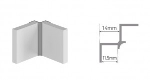 MultiPanel CLASSIC Type A Internal Corner 2450mm Bright Polished [MPIABP]