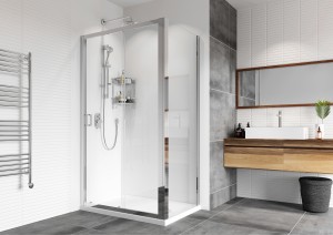 Roman Haven6 Sliding Shower Door 1500mm - Alcove or Corner Fitting [H3S15CS] [SLIDING DOOR ONLY - SIDE PANEL NOT INCLUDED]