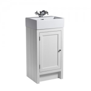 Roper Rhodes Hampton 400 Cloakroom Vanity Unit - Chalk White [HAM450B.W] [BASIN NOT INCLUDED]