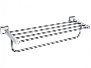 Heritage ACHDBTC Chancery Double Bathroom Towel Shelf Chrome