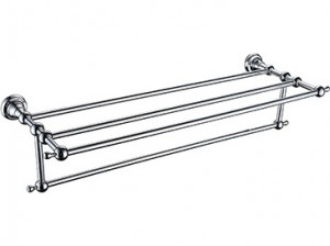 Heritage AHODBTC Holborn Double Bathroom Towel Shelf Chrome
