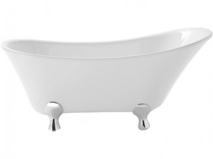Heritage BGRFSW00 Grantham Freestanding Single Ended Acrylic Slipper Bath 1550mm