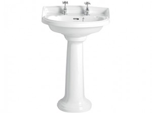 Heritage PDW063 Dorchester Medium Basin 3-Tapholes