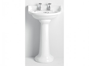 Heritage Dorchester Cloakroom Pedestal (Basin NOT Included) White [PDW09CL]