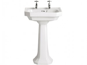 Heritage PGDW06 Granley Deco Medium Basin 2-Taphole