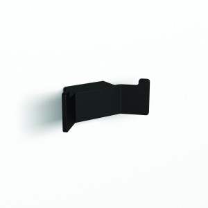 HIB ACATBK02 Atto (Matt Black) Robe Hook 60 x 20mm