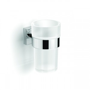 HIB ACHECH06 Hecto (Chrome) Wall Mounted Toothbrush Tumbler 120 x 70mm