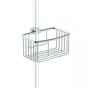 HIB ACSBCH02 (Chrome) Shower basket modern - Clip on riser 70 x 110mm