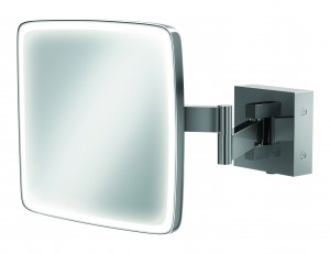 HIB 21200 Eclipse Square LED Magnifying Mirror 180 x 180mm