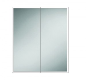 HIB 46600 Qubic 80 LED Mirrored Cabinet 700x800mm