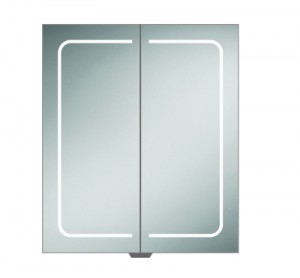 HIB 51500 Vapor 60 LED Demisting Mirrored Cabinet 700 x 600mm 