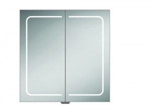 HIB 51600 Vapor 80 LED Demisting Mirrored Cabinet 700 x 800mm
