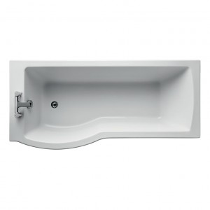 Ideal Standard E257601 Tempo Arc 1700mm Idealform Plus+ Shower bath - Left hand - no tapholes