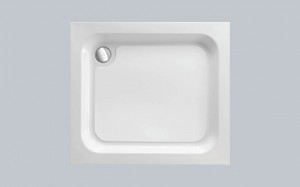 Just Trays Ultracast Flat Top Square Shower Tray 1000mm White (Shower Tray Only) [A100100]