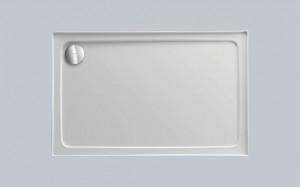 Just Trays Fusion Anti-Slip Rectangular Shower Tray with 4 Upstands 1000x800mm White [ASF1080140]