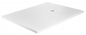 Just Trays Natural Flat to Floor Rectangular Shower Tray 1000x700mm Flamborough White [NTL1070100]