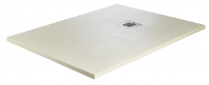 Just Trays Natural Flat to Floor Rectangular Shower Tray 1200x700mm Runswick Cream [NTL1270011]