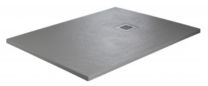 Just Trays Natural Flat to Floor Rectangular Shower Tray 1200x700mm Malham Grey [NTL1270015]