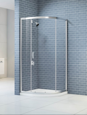 MERLYN KA1Q90 IQ Single Door Quadrant Shower Enclosure 900mm Chrome