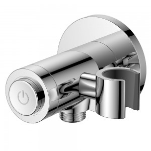 Flova GoClick Shower Handset Holder with Flow Control Round Chrome [KI124GO-V]