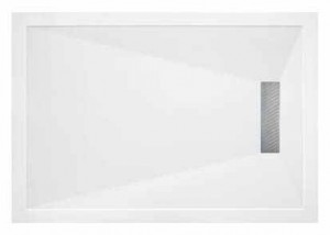 TM UK Linear Rectangular Shower Tray 1000x760mm White [L251000X760]