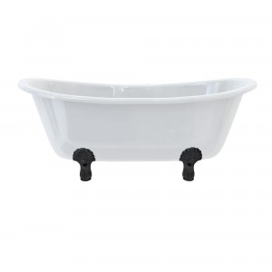 Burlington & Clearwater L3B Classic Luxury Bath Feet (Set of 4) Matt Black (Bath NOT Included)