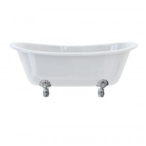 Burlington & Clearwater L3C Classic Luxury Bath Feet (Set of 4) Chrome (Bath NOT Included)