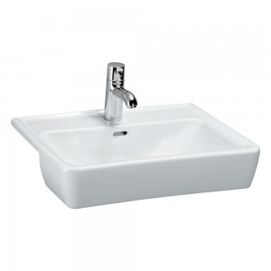 Laufen 12961WH Pro Semi-Recessed Washbasin 560x440mm White