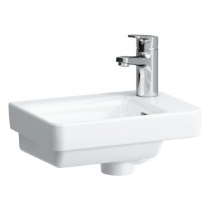 Laufen 15960WH Pro S Small Washbasin - Tap Bank Right 360x250x50mm White (Basin Only - Brassware NOT Included)