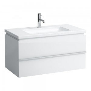 Laufen 4012610754631 Case Single Drawer Vanity Unit 895mm White (Basin NOT Included)