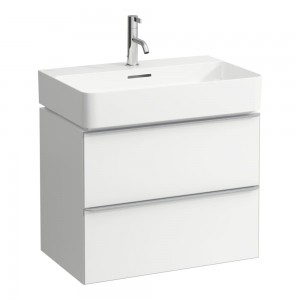 Laufen 4101621601001 Space 2-Drawer Vanity Unit 635x410mm White (Basin NOT Included)