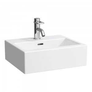 Laufen 8154330001041 Living Small Washbasin 450x380mm White (Brassware NOT Included)