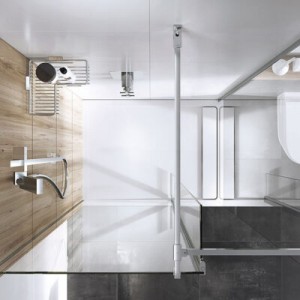 Roman Wetrooms Square Low Level Brace Kit 1030mm (max) Brushed Nickel [LBBK4590SQN] [BRACE KIT ONLY - PANELS NOT INCLUDED]