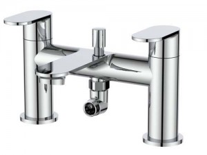 The White Space True Brassware Bath Shower Mixer with hose and handset - Chrome [LEV04]