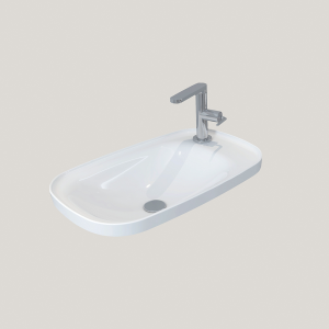 Imex Ceramics LW1826 Liberty Countertop Basin 650 x 400mm 1 Taphole White