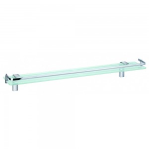 Flova LY8929 Lynn Glass Shelf 575mm Chrome