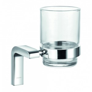 Flova LY8930 Lynn Single Glass Tumbler & Holder Chrome