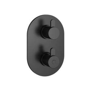 Flova Smart Concealed Shower SmartBOX Finishing Set (Round) Matt Black [MB-SM-TRIM]