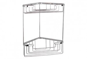 Miller 655C Classic Two Tier Corner Basket 310x250mm Chrome