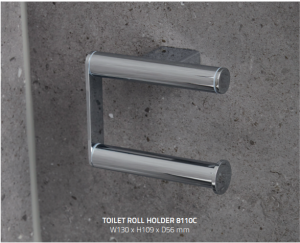 Miller 8110C Boston Toilet Roll Holder 109x130mm Chrome