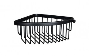 Miller 856B Classic Corner Basket 80x235mm Matt Black