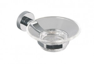 Miller 8704C Bond Clear Glass Soap Dish Chrome