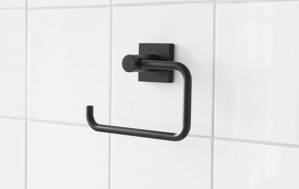 Miller 8810B Atlanta Full-Fix Toilet Roll Holder 105x150mm Matt Black