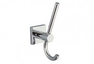 Miller 8812C Atlanta Double Robe Hook 185x165mm Chrome